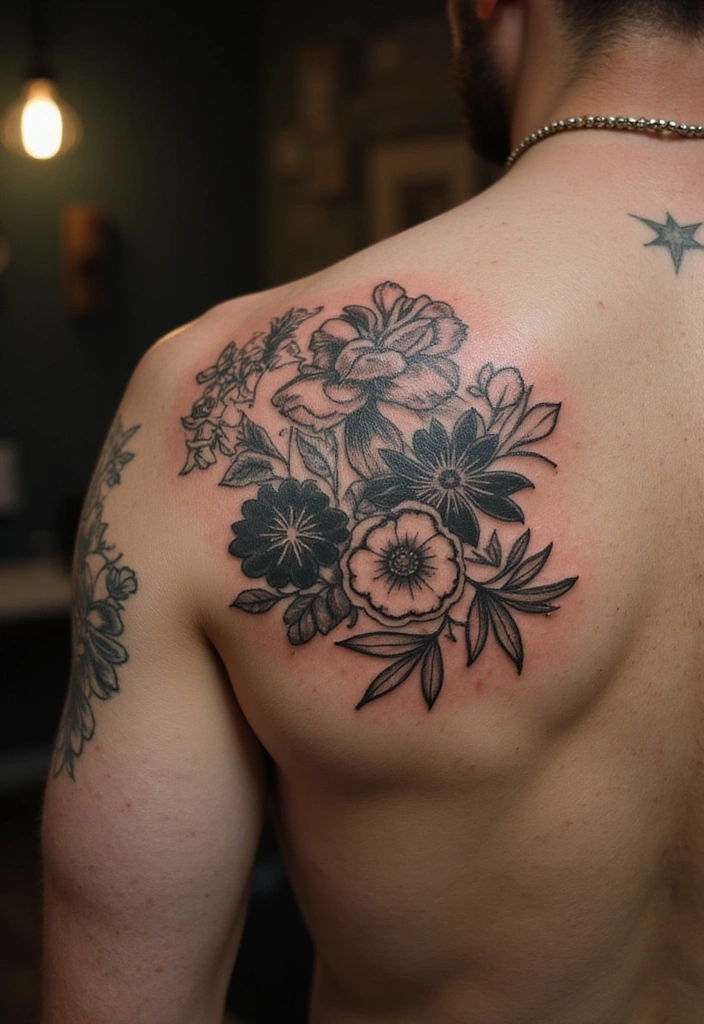 Shoulder Tattoo Ideas for Men That Are Still Trending - 8. Vintage Designs: Nostalgic Flair