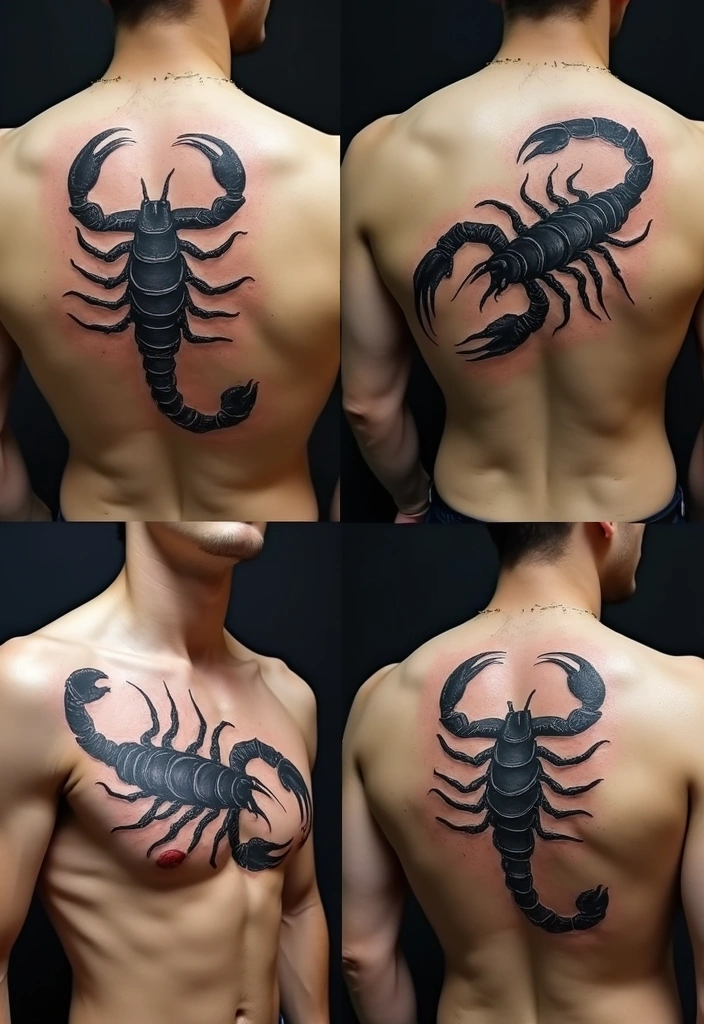 Scorpion Tattoo Ideas for Men With Bold Personalities - 4. Realistic Scorpion Portraits