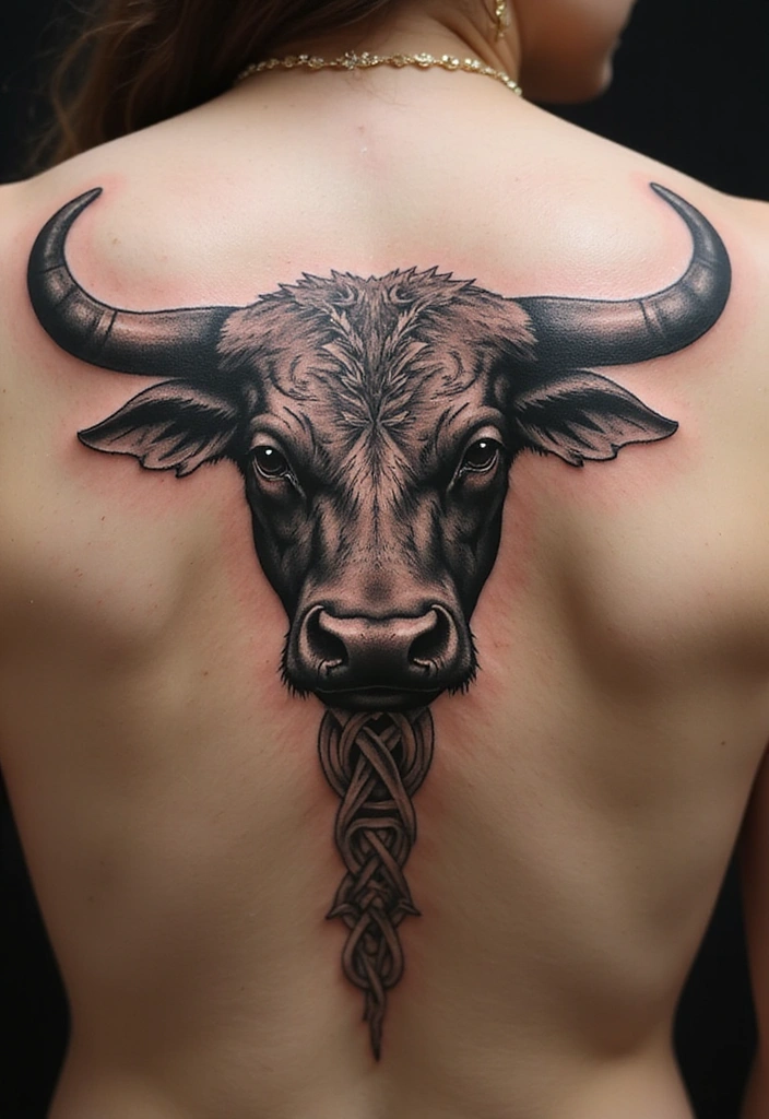 21 Creative Bull Tattoo Designs And Meanings - 13. Celtic Bull Tattoo