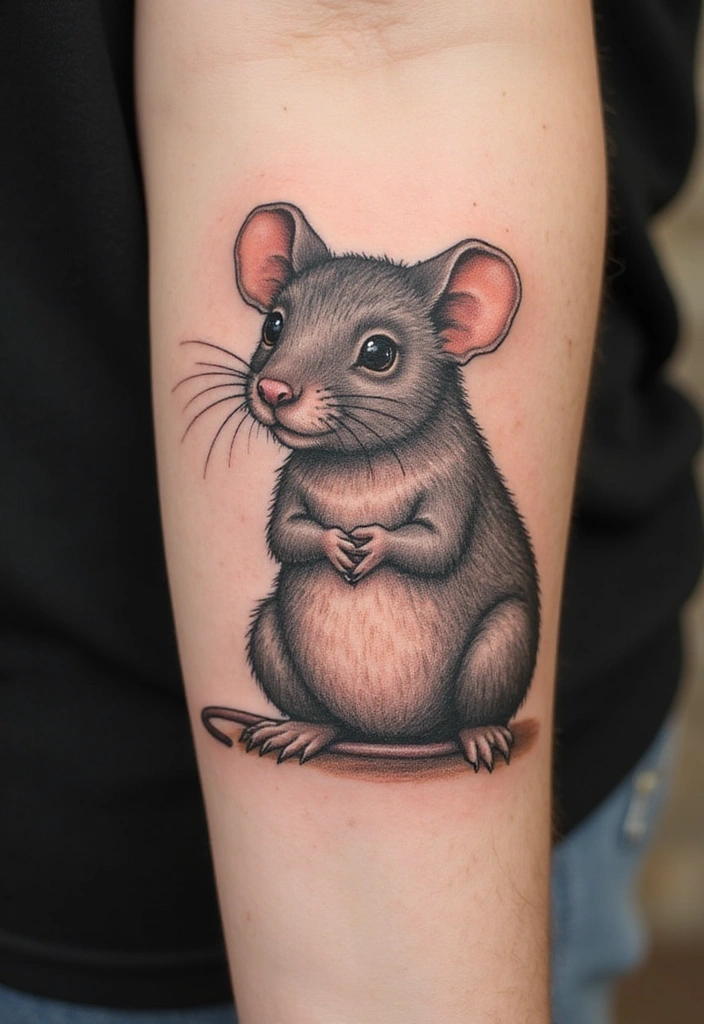 10 Cute Mouse Tattoo Ideas For Men With Meanings - 10. The Vintage Mouse