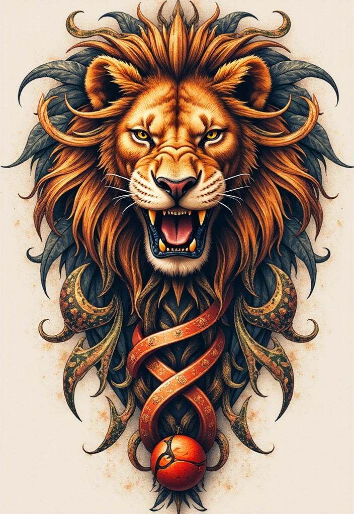 Top 10 Animal Sleeve Tattoo Ideas for Men - 2. The Fierce Lion