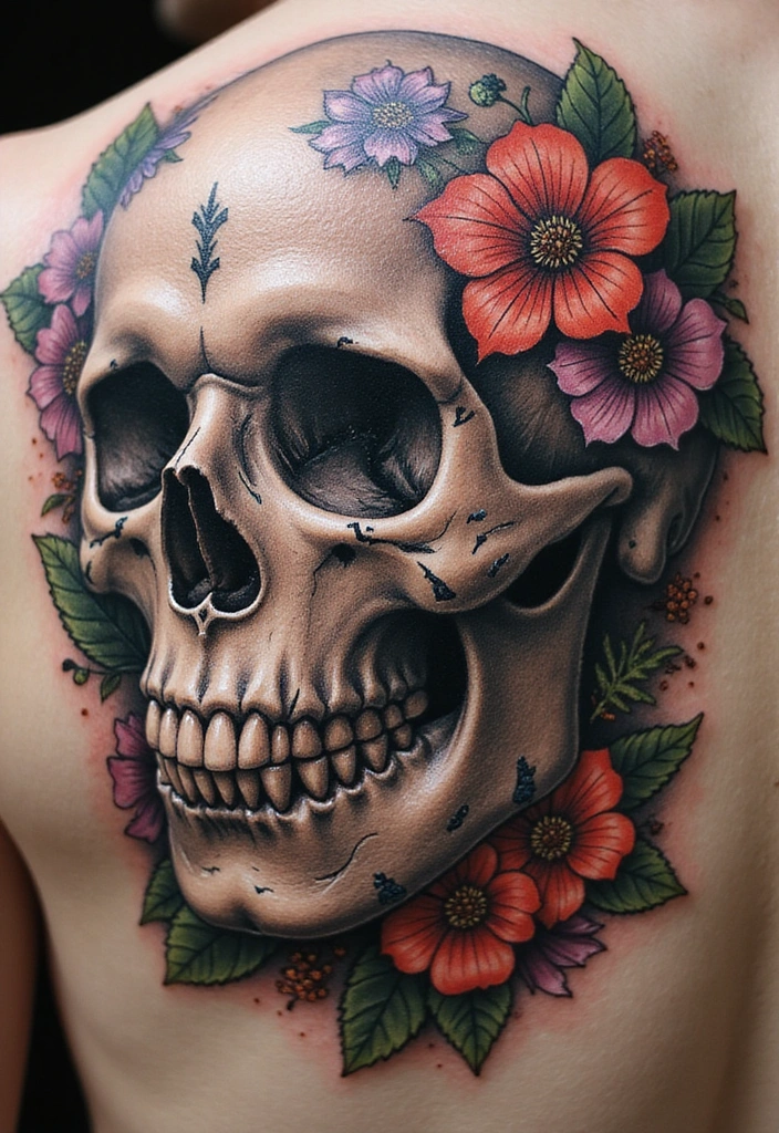 15 Goth Tattoo Ideas Symbolizing Rebellion & Individuality - 1. Intricate Skull Designs