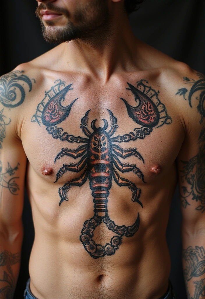 Scorpion Tattoo Ideas for Men With Bold Personalities - 2. Tribal Scorpion Designs