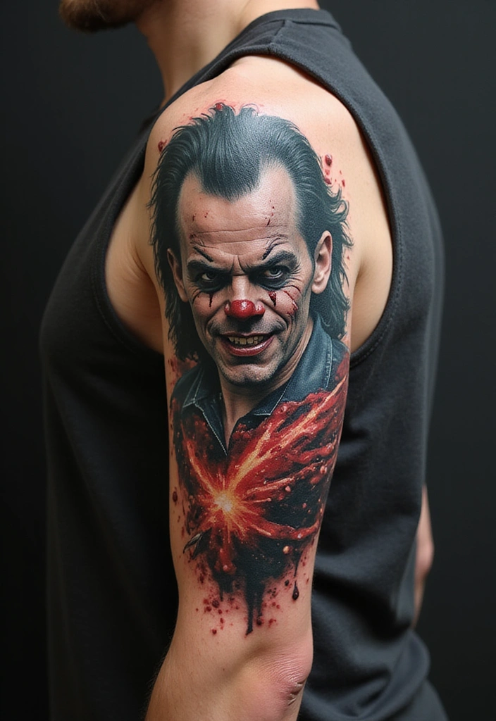21 Eye-Catching Tattoo Styles for Men: Horror Themes Explored! - 18. Pop Culture Horror