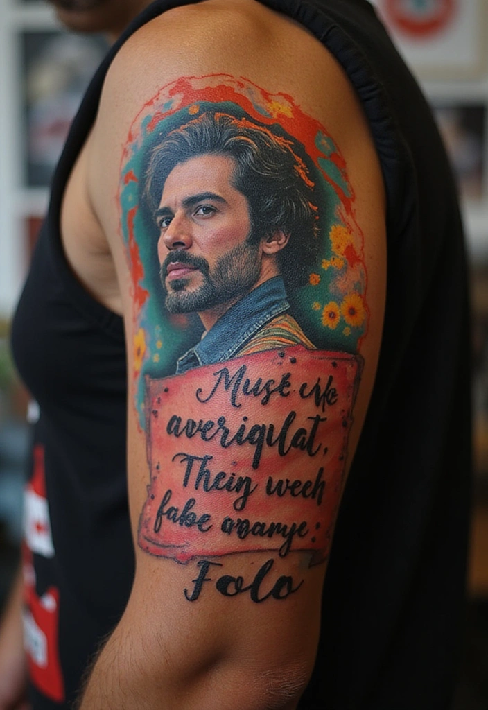 Top Color Tattoo Ideas for Dark Skin Tones - 15. Pop Culture Icons