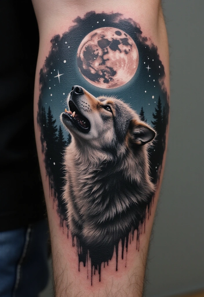 Best Animal Tattoos for the Forearm – Designs & Meaning - 4. Fierce Wolf: Loyalty and Family