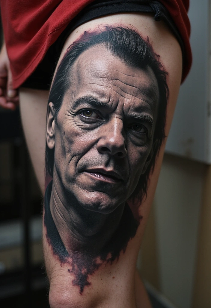 21 Eye-Catching Tattoo Styles for Men: Horror Themes Explored! - 4. Horror Portraits