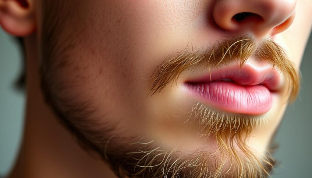 facial hair growth